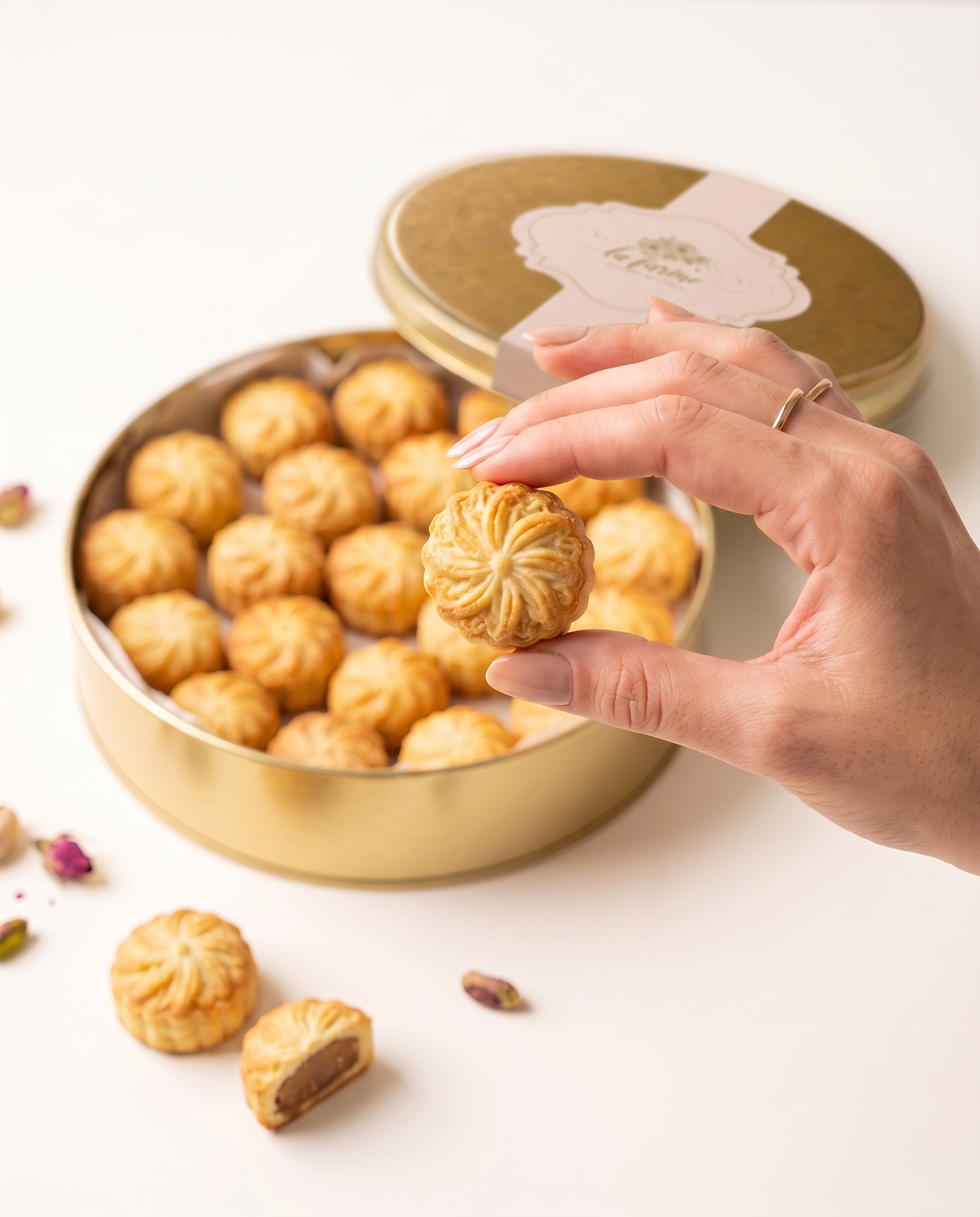 Mini Ma’amoul Tamr (1 kg Tin Box)